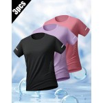 3pcs Women s Mesh Breathable Quick Dry Sports T Shirts Suitable For Sports Outdoor Activities And Travel Comfortable Fitted Athletic Wear