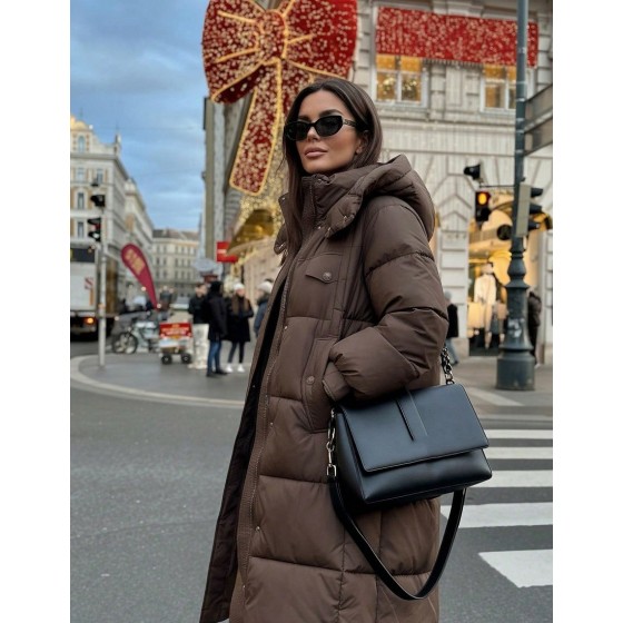 2025 Winter New Arrival Women s Mid Length Loose Hooded Thick Padded Coat Fashion Parka Long Sleeve Padded Coat