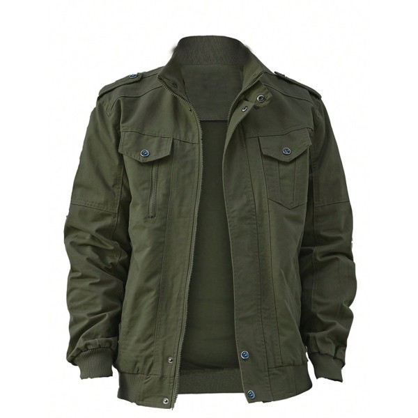 Men s Casual Multi Pocket Outdoor Hiking Jacket Going Out Long Sleeve Baseball Lightweight Jacket For Friends Husband Boyfriend Gifts