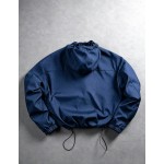 Men s Jacket Outerwear Navy Blue Autumn Street Wear Hiking Moon Print High Street Hip Hop Ins Style Petal Street Outing Date Husband Gift Y2k Casual