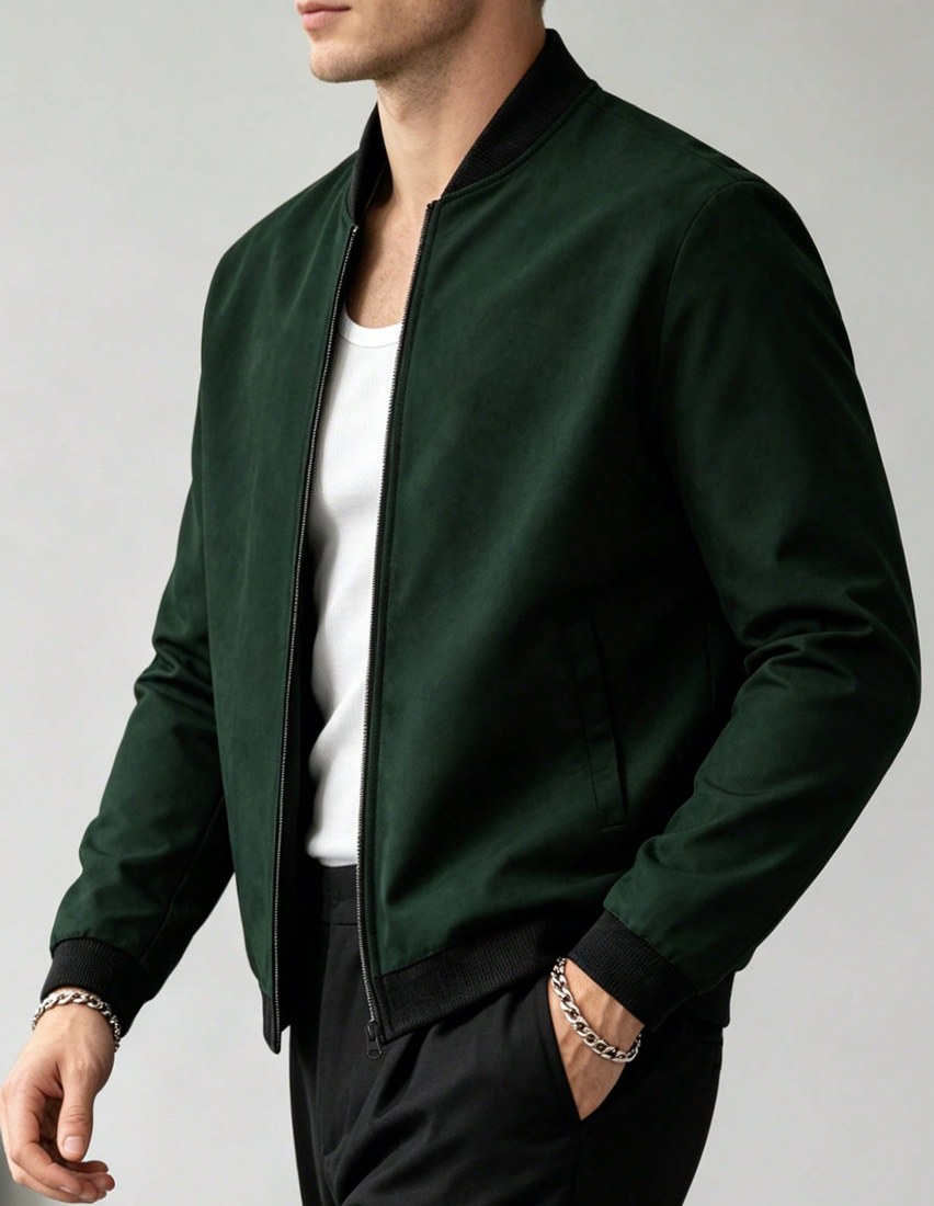 女士女装 Manfinity Homme Men s Baseball Collar Color Block Zipper Casual Versatile Daily Wear Long Sleeve Jacket