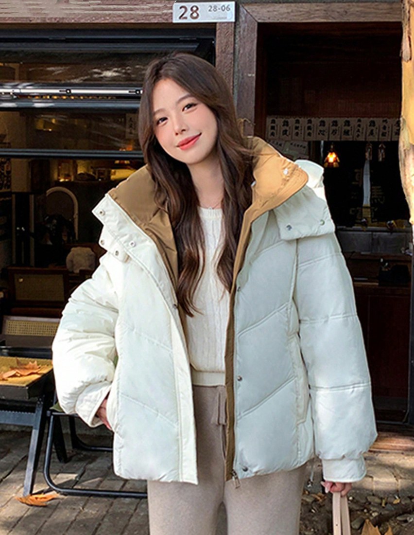 Petite Cropped Padded Coat Winter